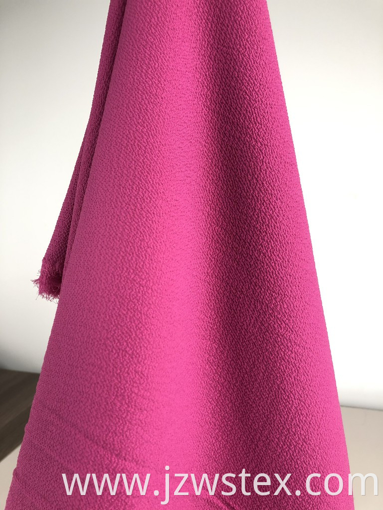 spandex polyester elastane dyeing fabric bubble crepe woven flower dress shirt fabric